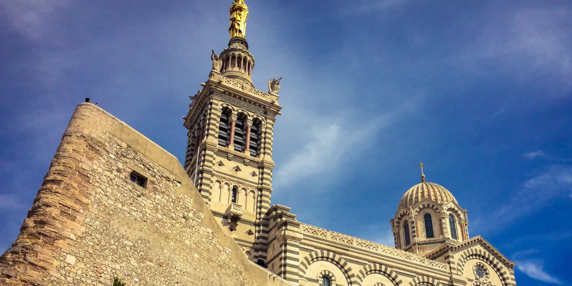 basilique de notre dame de la garde statue Marseille